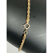 Load image into Gallery viewer, New Real 18K Saudi Gold Chain Rope Size 7 Dainty Lightweight 1 gram - Rafant
