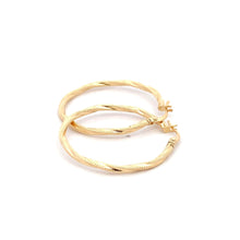 Load image into Gallery viewer, 18K Yellow Gold Earrings Hoops Spiral 1.52 grams - Rafant
