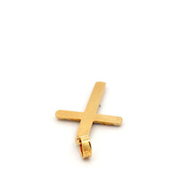 Load image into Gallery viewer, 18K Gold Pendant Cross Religious Tricolor Yellow White Rose Gold - Rafant
