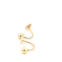 Load image into Gallery viewer, 18K Gold Earrings Ball Heart Small - Rafant
