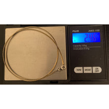 Load image into Gallery viewer, 18K Gold Necklace Omega Two Tone White Yellow Gold Soft Flexible 2.46 grams 16.50 inches - Rafant
