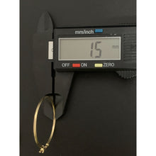 Load image into Gallery viewer, 18K Gold Earrings Hoops Loops 1.58 grams - Rafant
