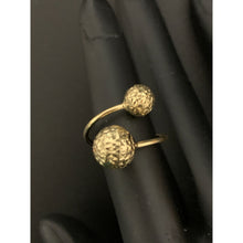 Load image into Gallery viewer, 18K Gold Ring Size 5 Balls Double Orb 1.28 grams - Rafant
