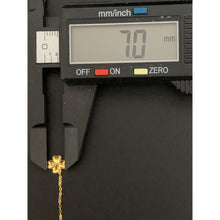 Load image into Gallery viewer, 18K Gold Earrings Threader Flower Tiny 0.35 grams - Rafant
