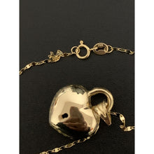 Load image into Gallery viewer, 18K Gold Necklace Chain 17.75 inches with Heart Pendant 2.85 grams - Rafant
