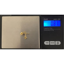 Load image into Gallery viewer, 18K Gold Earrings Stud Infinity 0.87 grams - Rafant
