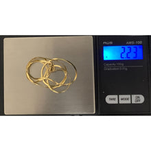 Load image into Gallery viewer, 18K Gold Necklace Chain Flat 17.75 inches 2.23 grams - Rafant
