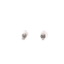 Load image into Gallery viewer, 18K White Gold Earrings Stud Ball Small 0.77 grams - Rafant
