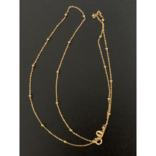 Load image into Gallery viewer, 18K Gold Necklace Chain Beaded 17.50 inches 1.19 grams - Rafant
