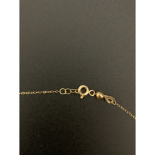 Load image into Gallery viewer, 18K Gold Necklace Chain 16 inches with Clover Flower Pendant 1.45 grams - Rafant
