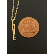 Load image into Gallery viewer, 18K Gold Necklace Chain 17.50&quot; with Love Pendant 1.41 grams - Rafant
