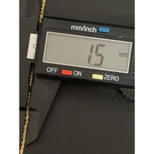 Load image into Gallery viewer, 18K Saudi Gold Necklace Chain 17.75&quot; with Frosted Ball Pendant 1.04 grams - Rafant
