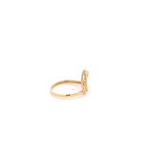 Load image into Gallery viewer, 18K Yellow Gold Ring Leaf  1.62 grams Size 4 - Rafant
