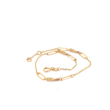 Load image into Gallery viewer, 18K Yellow Gold Bracelet Paperclip Size 6.75 inches plus 0.5 inch extension - Rafant
