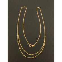 Load image into Gallery viewer, 18K Gold Necklace Beaded 18 inches 0.99 grams - Rafant
