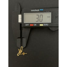 Load image into Gallery viewer, 18K Gold Earrings Paperclip Post 0.70 grams - Rafant
