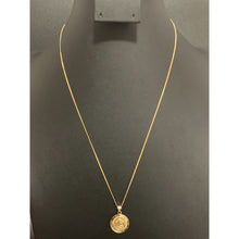 Load image into Gallery viewer, 18K Gold Necklace Chain 20 inches with Jesus Christ Pendant 2.72 grams - Rafant

