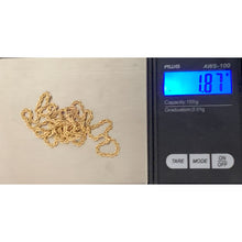 Load image into Gallery viewer, 18K Gold Necklace Rope Chain 17.75 inches 1.87 grams - Rafant
