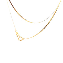 Load image into Gallery viewer, 18K Yellow Gold Necklace Flat Chain 1.27 grams 18 inches - Rafant
