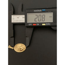 Load image into Gallery viewer, 18K Gold Pendant Oval Woman Lady 0.92 grans - Rafant
