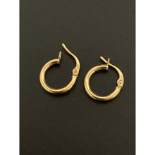 Load image into Gallery viewer, 18K Gold Earrings Hoops Loops Small 0.88 grams - Rafant
