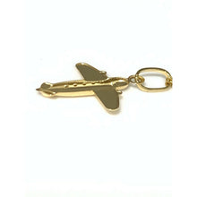 Load image into Gallery viewer, 18K Gold Necklace 17.5 inches Airplane Pendant 1.83 grams - Rafant
