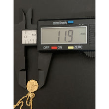 Load image into Gallery viewer, 18K Gold Necklace Chain 18.25 inches with Sacred Heart Mother Mary Jesus Pendant 1.95 grams - Rafant
