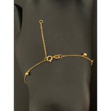 Load image into Gallery viewer, 18K Gold Bracelet Charm Love Size 6.25 inches plus 1 inch extension  0.80 grams - Rafant
