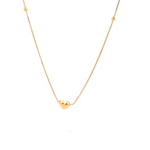 Load image into Gallery viewer, 18K Yellow Gold Necklace Chain Pendant Heart 1.58 grams 18 inches - Rafant
