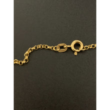 Load image into Gallery viewer, 18K Gold Necklace Chain Rolo 17.75 inches with Puffed Heart Pendant 2.25 grams - Rafant
