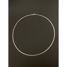 Load image into Gallery viewer, 18K Gold Necklace Chain Soft Omega 16 inches 2.44 grams 2 Tone Yellow White Gold - Rafant
