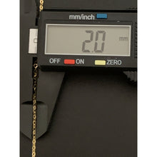 Load image into Gallery viewer, 18K Gold Necklace Chain Cable Link 17.75&quot; with Mother Mary Pendant 1.53 grams - Rafant
