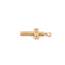 Load image into Gallery viewer, 18K Gold Pendant Cross Religious Tricolor  1.56 grams - Rafant
