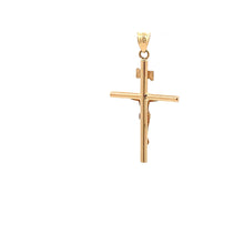 Load image into Gallery viewer, 18K Gold Pendant Cross Religious White Yellow Gold 1.17 grams Jesus Christ - Rafant
