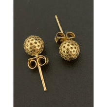 Load image into Gallery viewer, 18K Gold Earrings Stud Balls 1.31 grams - Rafant
