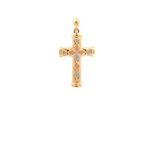 Load image into Gallery viewer, 18K Gold Pendant Cross Religious Tricolor  1.56 grams - Rafant
