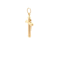 Load image into Gallery viewer, 18K Yellow Gold Pendant Cross Jesus Christ Religious 1.67 grams - Rafant
