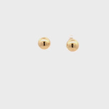 Load and play video in Gallery viewer, 18K Yellow Gold Earrings Stud Ball Polished 1.32 grams
