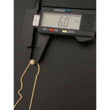 Load image into Gallery viewer, 18K Gold Necklace Chain 17.50" with Frosted Ball Pendant 1.04 with Defects Kinks in the Chain - Rafant
