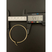 Load image into Gallery viewer, 18K Gold Earrings Hoops Loops Extra Large 3.40 grams - Rafant
