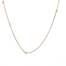 Load image into Gallery viewer, 18K Gold Necklace Chain Box 18&quot; Tiny Beads 1.22 grams - Rafant
