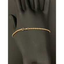 Load image into Gallery viewer, 18K Gold Bracelet Rope Chain 7.5 inches 0.93 grams - Rafant

