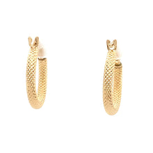 Load image into Gallery viewer, 18K Gold Earrings Hoops Textured Small - Rafant
