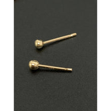 Load image into Gallery viewer, 18K Gold Earrings Stud Polished Ball Very Small 0.85 grams - Rafant
