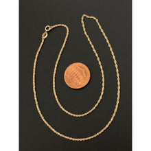 Load image into Gallery viewer, 18K Gold Necklace Chain 17.75 inches 0.70 grams with Defects Kinks - Rafant

