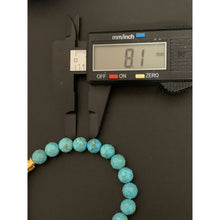 Load image into Gallery viewer, 24K Gold Piyao Pixiu Lucky Charm Bracelet Blue Turquoise Gemstones - Rafant
