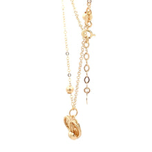 Load image into Gallery viewer, 18K Yellow Gold Necklace Chain 16.75 &quot; plus one inch extension Pendant Heart Beads 3.32 grams - Rafant
