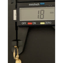 Load image into Gallery viewer, 18K Gold Earrings Hoops Heart 2.47 grams - Rafant
