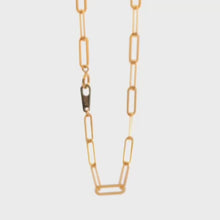 Load and play video in Gallery viewer, 18K Yellow Gold Bracelet Paperclip 7 Inches 1.69 grams
