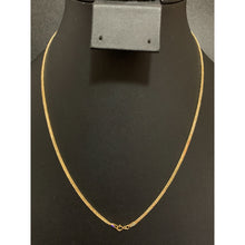 Load image into Gallery viewer, 18K Gold Necklace Chain Curb 17.5 inches 2.37 grams - Rafant
